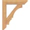 Ekena Millwork Balboa Slat Smooth Bracket w/ Offset Brace, Western Red Cedar, 5 1/2"W x 22"D x 26"H BKT0604X22X26BOA06SWR - alternate 2